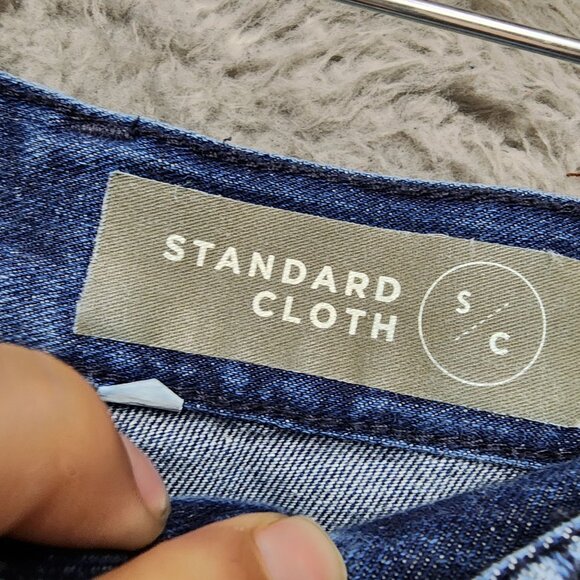 Standard Cloth Jeans Mens 30x30 Gray & Blue Skinny Tapered - Picture 2 of 15